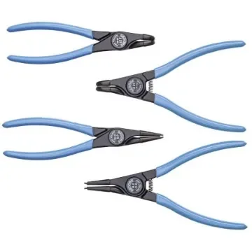 Gedore 4-Piece Circlip Plier Set, Angled, Straight Tip, 250 mm Overall - RZB1-11 product image