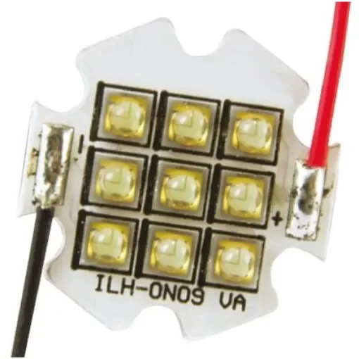 ILS ILH-ON09-DEBL-SC211-WIR200., OSLON 80 9+ PowerStar LED Array, 9 Blue LED product image
