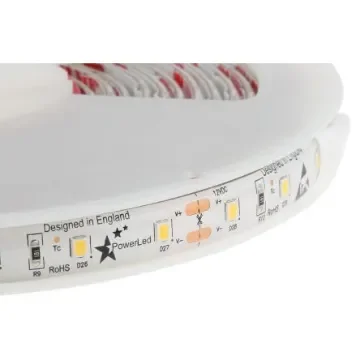 PowerLED 12V White LED Strip Light, 3000K Colour Temp, 5m Length - F10-W3528-12-60-IP65 product image