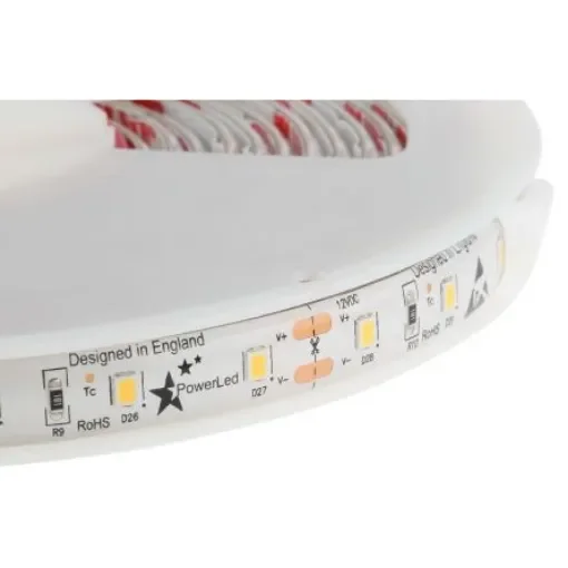 PowerLED 12V White LED Strip Light, 3000K Colour Temp, 5m Length - F10-W3528-12-60-IP65 product image