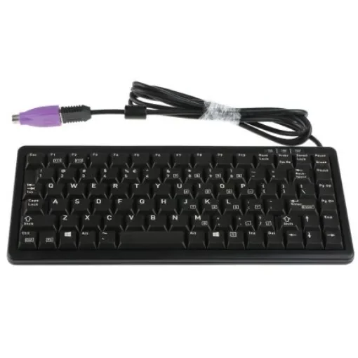 CHERRY Wired PS/2, USB Compact Keyboard, QWERTY (US), Black - G84-4100LCMEU-2 product image