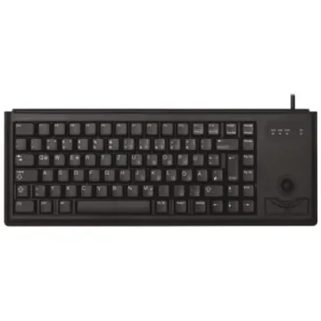 CHERRY Wired USB Compact Trackball Keyboard, QWERTZ, Black - G84-4400LUBDE-2 product image
