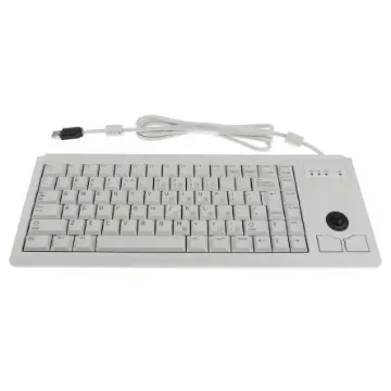 CHERRY Wired USB Compact Trackball Keyboard, QWERTY (US), Grey - G84-4400LUBEU-0 product image