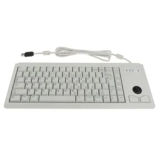 CHERRY Wired USB Compact Trackball Keyboard, QWERTY (US), Grey - G84-4400LUBEU-0 product image