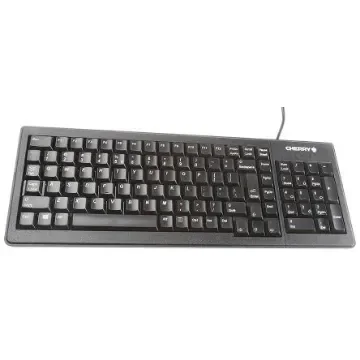 CHERRY Wired PS/2, USB Compact Keyboard, QWERTY (US), Black - G84-5200LCMEU-2 product image
