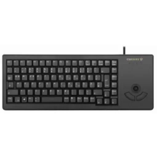 CHERRY Wired USB Compact Trackball Keyboard, QWERTZ, Black - G84-5400LUMDE-2 product image