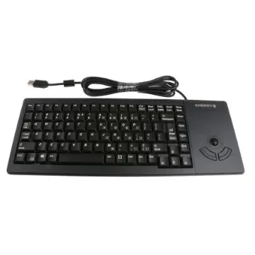 CHERRY Wired USB Compact Trackball Keyboard, QWERTY (US), Black - G84-5400LUMEU-2 product image