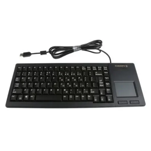 CHERRY Wired USB Compact Touchpad Keyboard, QWERTY (US), Black - G84-5500LUMEU-2 product image