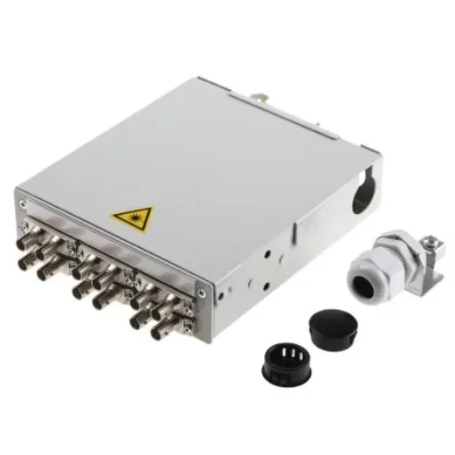 Telegartner 6 Port ST Multimode Duplex Fibre Optic Patch Panel With 6 Ports Populated - H82050K0001 product image