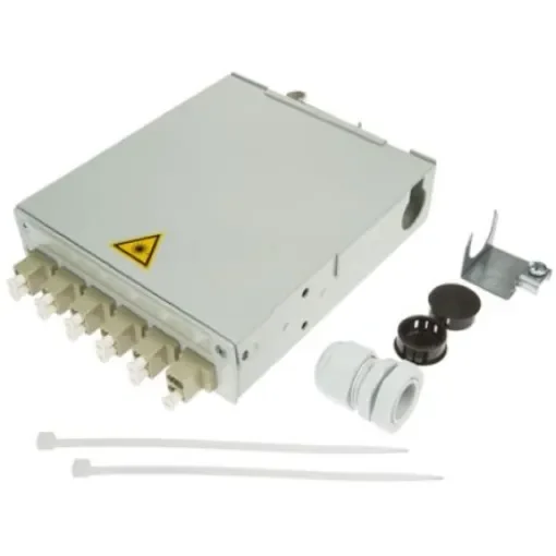 Telegartner 6 Port LC Multimode Duplex Fibre Optic Patch Panel With 6 Ports Populated - H82050F0005 product image