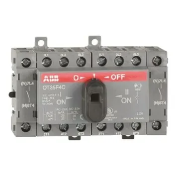 ABB 4P Pole DIN Rail Isolator Switch - 25A Maximum Current - OT25F4C  1SCA104877R1001 product image