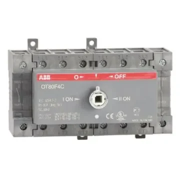 ABB 4P Pole DIN Rail Isolator Switch - 80A Maximum Current - OT80F4C  1SCA105418R1001 product image