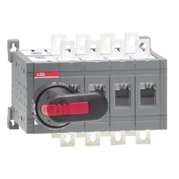 ABB 4P Pole DIN Rail Isolator Switch - 200A Maximum Current - OT200E04CP  OT200E04CP product image