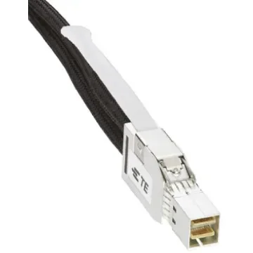 TE Connectivity Male External Mini-SAS HD to Male External Mini-SAS HD SCSI Cable Assembly 1m - 2202502-2 product image