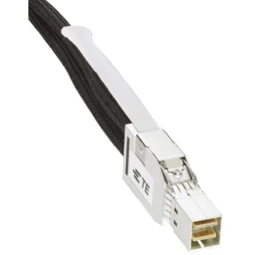TE Connectivity Male External Mini-SAS HD to Male External Mini-SAS HD SCSI Cable Assembly 1m - 2202502-2 product image