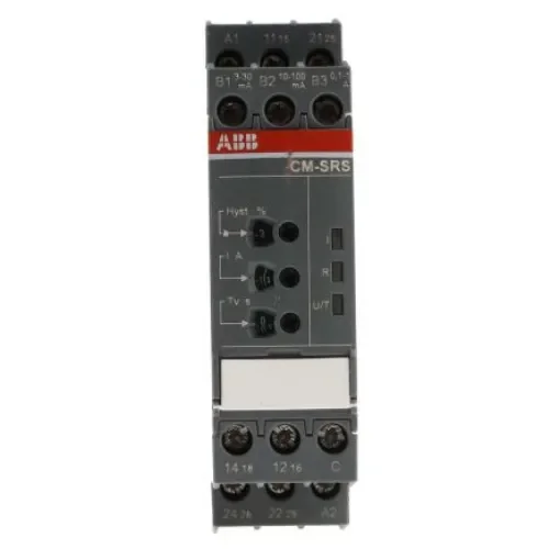 ABB Current Monitoring Relay, 1 Phase, DPDT, DIN Rail - 1SVR730840R0400  CM-SRS.21S product image