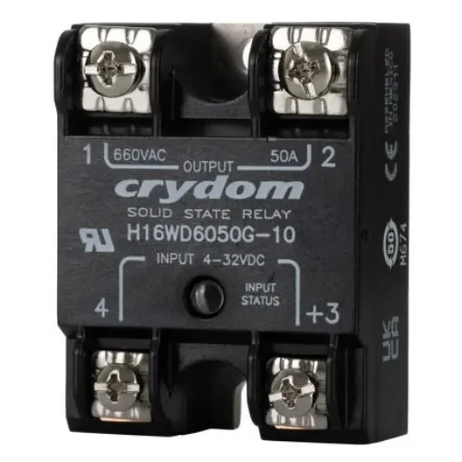 Sensata Crydom H16WD Series Solid State Relay, 50 A Load, Panel Mount, 690 V ac Load, 32 V dc Control - H16WD6050G-10 product image