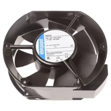 ebm-papst 6400 Series Axial Fan, 24 V dc, DC Operation, 410m³/h, 17W, IP68, 172 x 150 x 51mm - 6424U product image