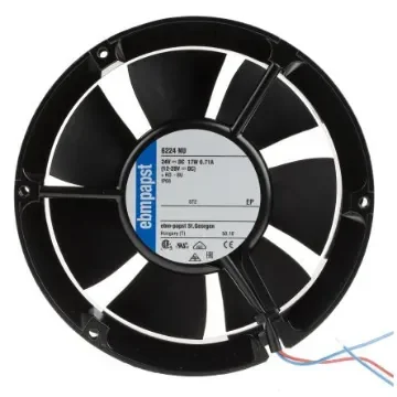 ebm-papst 6200 N Series Axial Fan, 24 V dc, DC Operation, 410m³/h, 18W, IP68, 172 x 51mm - 6224NU product image