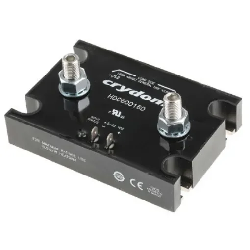 Sensata Crydom HDC Series Solid State Relay, 160 A Load, Panel Mount, 48 V dc Load, 32 V dc Control - HDC60D160 product image