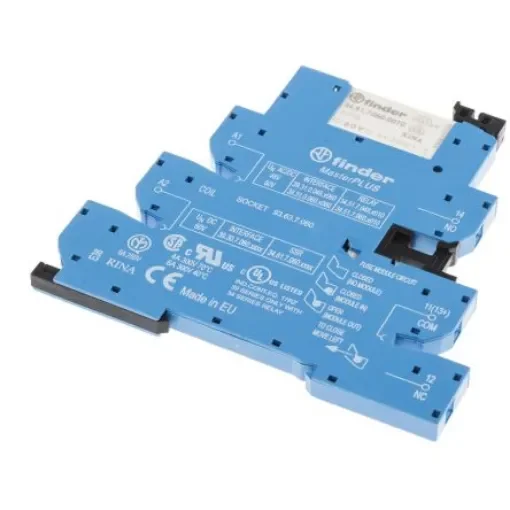 Finder 39 Series Interface Relay, DIN Rail Mount, 60V ac/dc Coil, SPDT, 1-Pole - 39.31.0.060.0060 product image