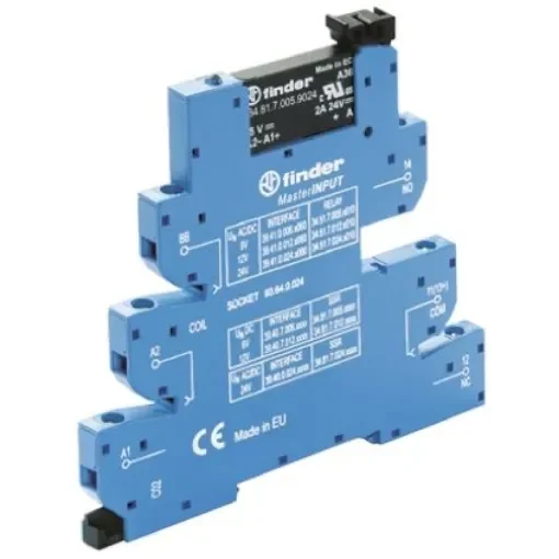 Finder 39 Series Interface Relay, DIN Rail Mount, SPST, 1-Pole - 39.40.0.024.9024 product image