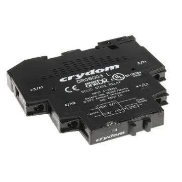 Sensata Crydom Solid State Interface Relay, 32 V dc Control, 3 A Load, DIN Rail Mount - DR06D03 product image