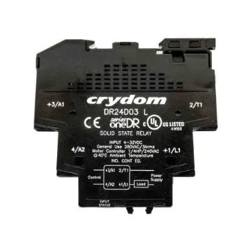 Sensata Crydom DR24D03 Series Solid State Interface Relay, 32 V dc Control, 3 A Load, DIN Rail Mount product image