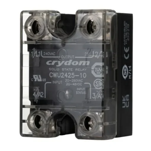 Sensata Crydom CW24 Series Solid State Relay, 25 A Load, Panel Mount, 280 V ac Load, 48 V dc, 280 V ac Control - CWU2425-10 product image