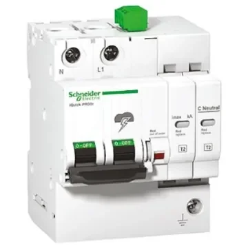 Schneider Electric 1+N Phase Surge Protector, 2kA, 1.5kV, DIN Rail Mount - A9L16298 product image