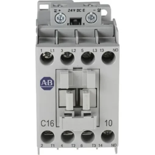Allen Bradley 100 Series 100C Contactor, 24 V dc Coil, 3-Pole, 16 A, 7.5 kW, 3NO, 690 V ac - 100-C16EJ10 product image