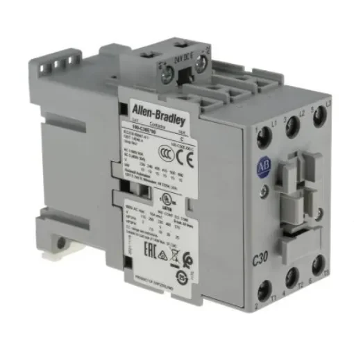 Allen Bradley 100 Series 100C Contactor, 24 V dc Coil, 3-Pole, 30 A, 15 kW, 3NO, 690 V ac - 100-C30EJ00 product image