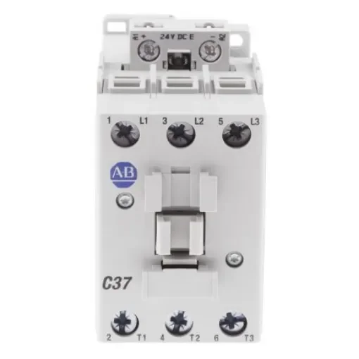 Allen Bradley 100 Series 100C Contactor, 24 V dc Coil, 3-Pole, 37 A, 18.5 kW, 3NO, 690 V ac - 100-C37EJ00 product image