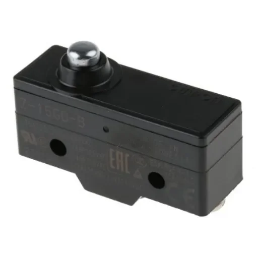 Omron Z Series Plunger Limit Switch, NO/NC, IP00, SPDT, Thermosetting Resin Housing, 500V ac Max, 15A Max - Z-15GD-B product image