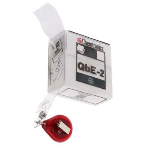 Chemtronics Fibre Optic Cleaning Wipe for Buffer Gel Removal, End-Face Connector Cleaning, Splice Preparation, 200 pcs - QbE2 product image