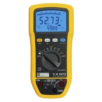 Chauvin Arnoux CA 5273 Handheld Digital Multimeter, True RMS, 10A ac Max, 20A dc Max, 1000V ac Max - P01196773 product image