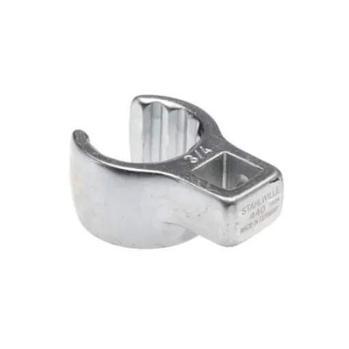 STAHLWILLE 440A Series Crow Foot Spanner Head, 3/4 in, 3/8in Insert, Chrome Finish - 02490040 product image