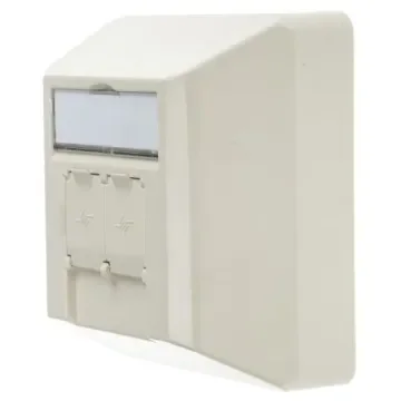 Telegartner Cat6a 2 Way RJ45 Wall Mount Socket,With STP Shield Type - J00023A0207 product image