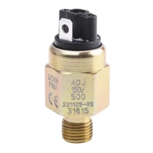 Gems Sensors Pressure Switch, 150psi Min, 500psi Max, SPST-NO Output - PS61-40-4MGZ-A-SP product image