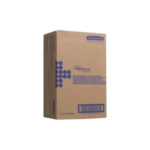 Kimberly Clark White Plastic Toilet Roll Dispenser, 180mm x 130mm x 290mm - 6992 product image