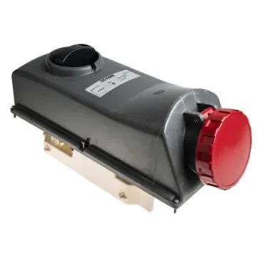 Scame IP67 Red Panel Mount 3P + N + E Right Angle Industrial Power Socket, Rated At 63A, 415 V - 402.6387 product image