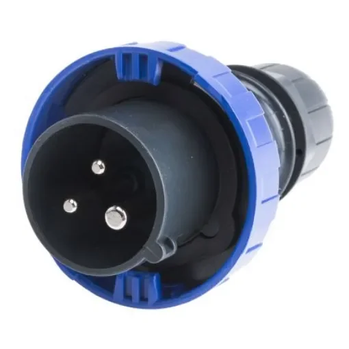 Scame IP66 Blue Cable Mount 2P + E Industrial Power Plug, Rated At 16A, 230 V - 218.EX1633 product image