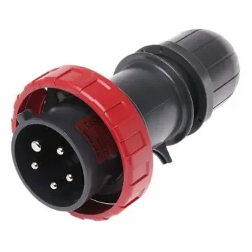 Scame IP66 Red Cable Mount 3P + N + E Industrial Power Plug, Rated At 16A, 415 V - 218.EX1637 product image