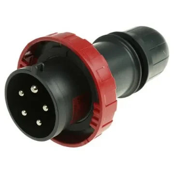 Scame IP66 Red Cable Mount 3P + N + E Industrial Power Plug, Rated At 32A, 415 V - 218.EX3237 product image
