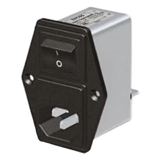 EPCOS 2A, 250 V ac/dc Panel Mount IEC Inlet Filter B84776A0002A000, Tab product image