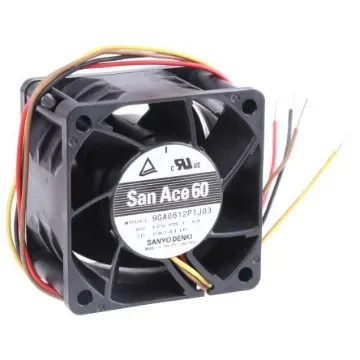 Sanyo Denki San Ace 9GA Series Axial Fan, 12 V dc, DC Operation, 105m³/h, 18W, 1.5A Max, 60 x 60 x 38mm - 9GA0612P1J03 product image