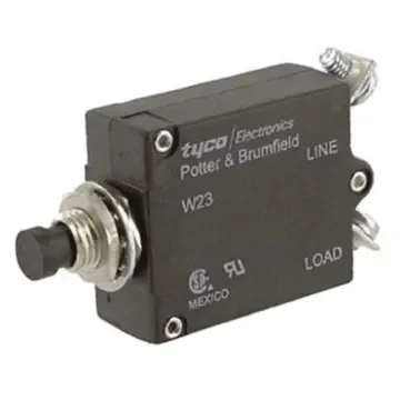 TE Connectivity Thermal Circuit Breaker - W23  Single Pole 50 V dc, 250V ac Voltage Rating, 7.5A Current Rating - W23-X1A1G-7.50 product image