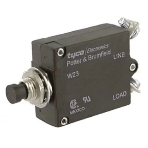 TE Connectivity Thermal Circuit Breaker - W23  Single Pole 50 V dc, 250V ac Voltage Rating, 7.5A Current Rating - W23-X1A1G-7.50 product image