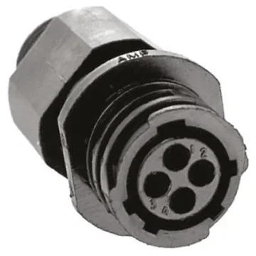 TE Connectivity Circular Connector, 4 Contacts, In-line, Socket, Male, IP65, CPC Series 1 Series - 788155-2 product image