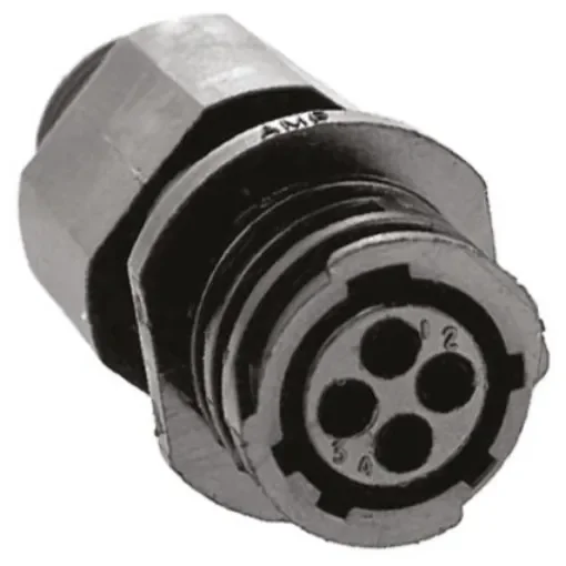 TE Connectivity Circular Connector, 4 Contacts, In-line, Socket, Male, IP65, CPC Series 1 Series - 788155-2 product image